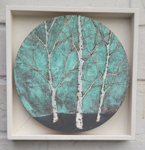 Round Birch Art