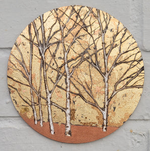 Round Birch Art