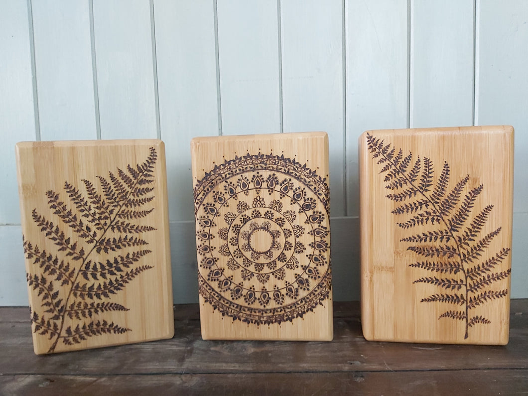 Mandala Bamboo Yoga Block